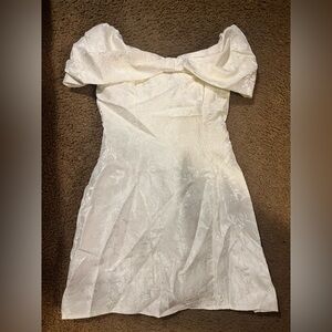 Elegant Off-Shoulder White Dress